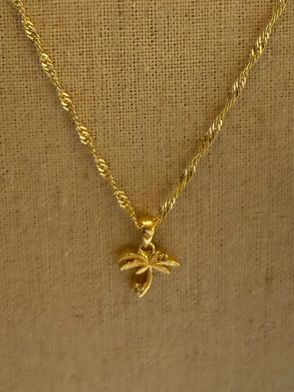 Uncommon James Gold Palm Tree Pendant Necklace
